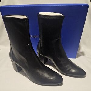 Stuart Weitzman Classic Black Heeled Boots